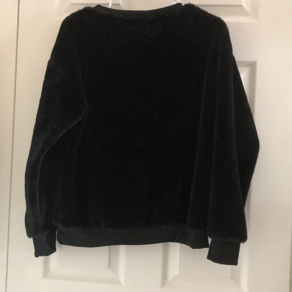 NWT Say What? Thick Soft Fuzzy Sweater in Black Size Small (S) - Picture 5 of 5